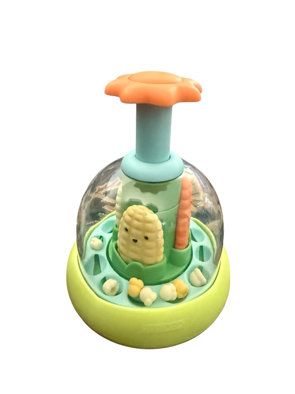 Skip Hop Popper Corn Toy - Mint Green & Orange